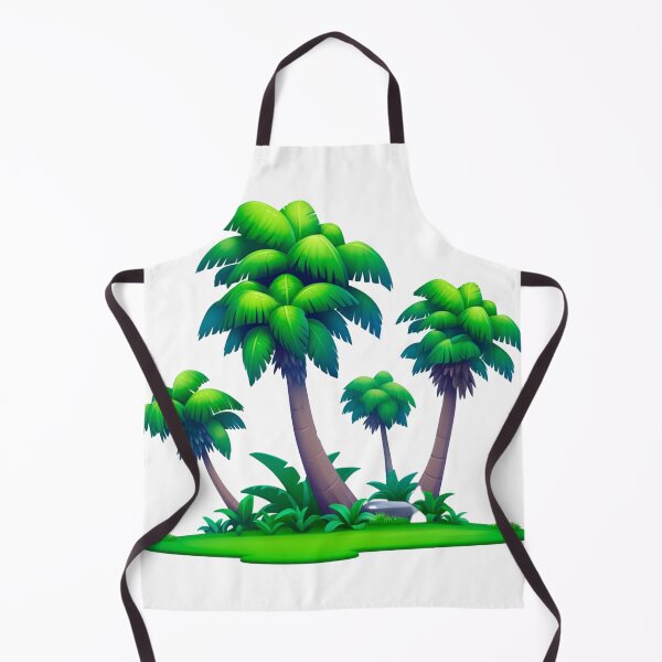 Item preview, Tropical tranquility: Island with Palm Trees for a Moment of Peace designed and sold by Mauro  Brito.