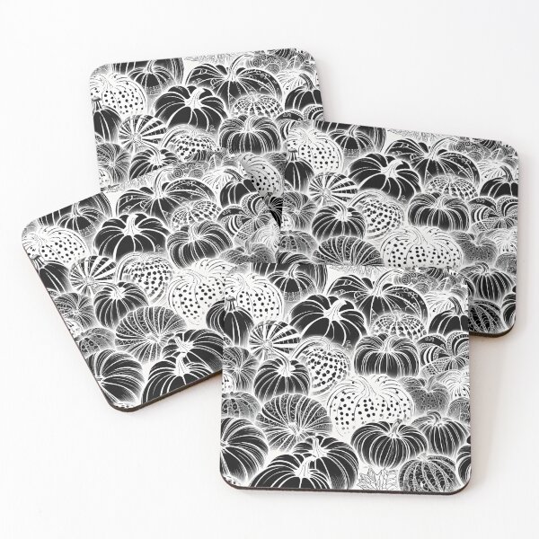 Item preview, Pumpkin Inverse Pattern Monochrome Black and White Ink Pen designed and sold by ShaViArt.