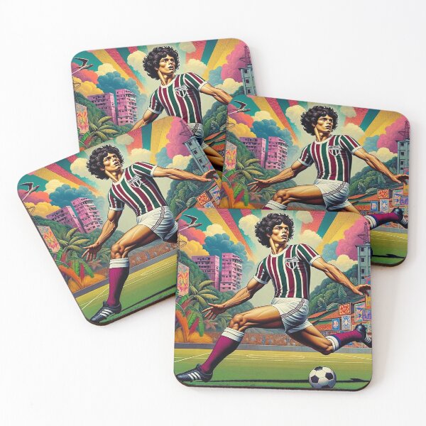 Item preview, Brazil Retro Football Art designed and sold by FutbolEsArte.