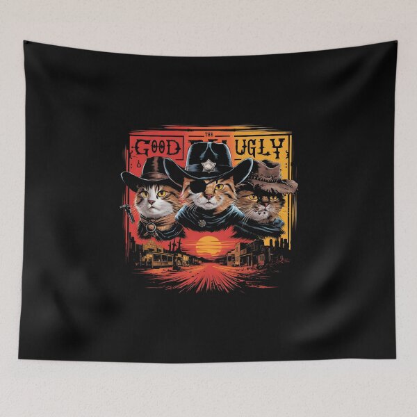Item preview, cat western designed and sold by CanvaSnap ⭐⭐⭐⭐⭐.