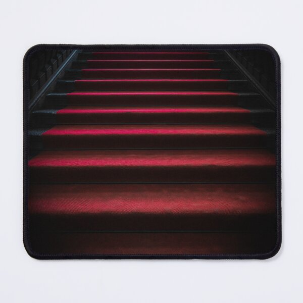 Item preview, Vintage dark staircase with red carpet. designed and sold by Paolo Modena Photography    -   Fine Italian Art.