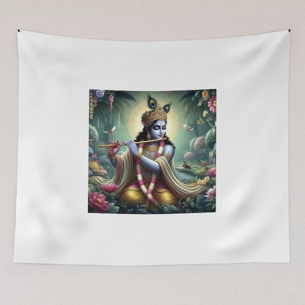 Item preview, Krishna with flute  designed and sold by AngeliqueArt.