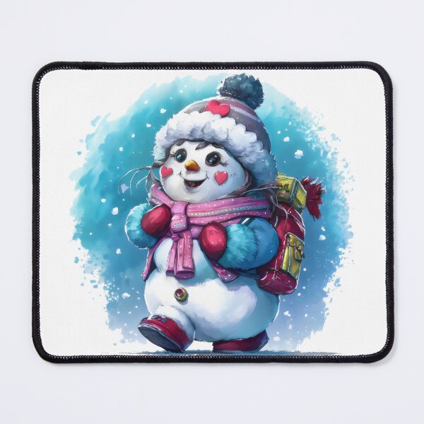 Item preview, little chubby cute snowman loves, Carrying things designed and sold by Firas Aljazzar.