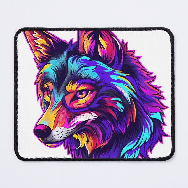 Item preview, wolf vibrant colors style vector (ai art) designed and sold by marco2r.
