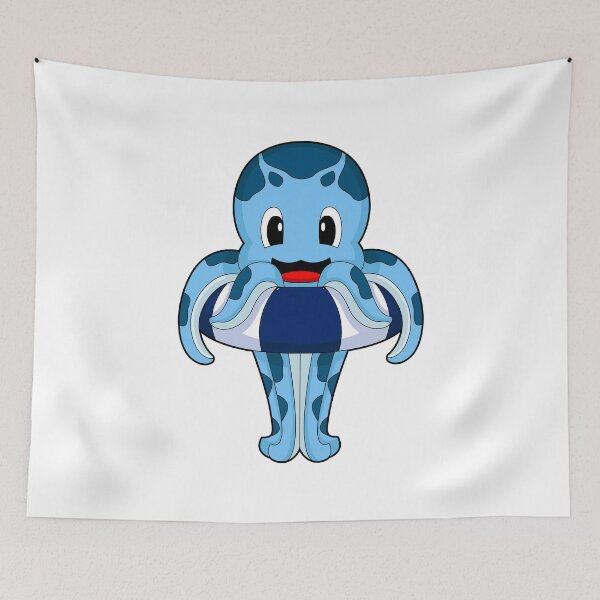 Item preview, Octopus Swimming Lifebuoy designed and sold by Snabdesign84.