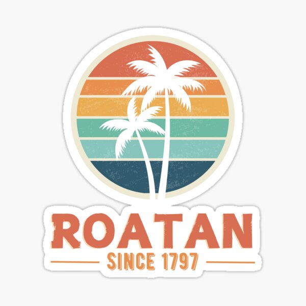 Item preview, Roatan Honduras | Design Tropic Beach Retro designed and sold by SantisLab.