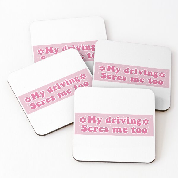 Item preview, My Driving Scares Me Too Cute Funny Bumper designed and sold by BUMPER-STICKERS.
