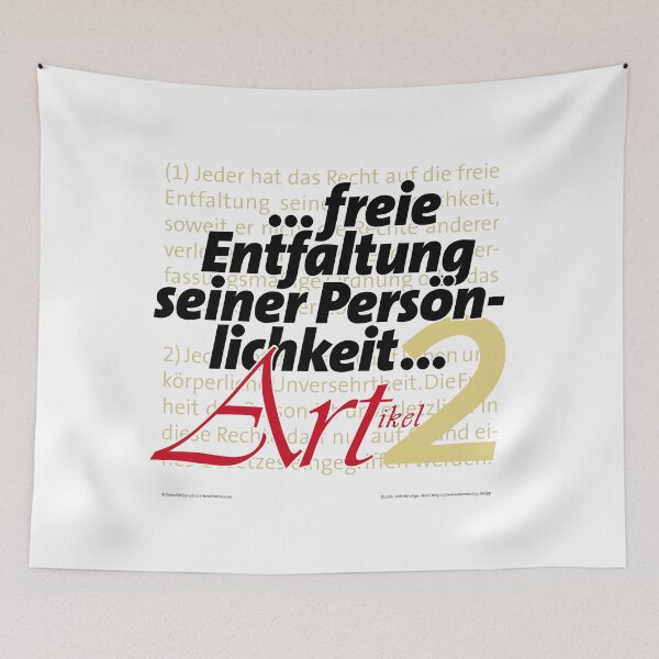 Item preview, "Free development of personality" - Article 2 | Basic Law of the Federal Republic of Germany designed and sold by Brunhilde1001.