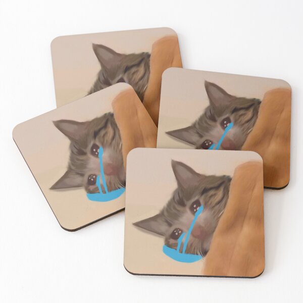 Item preview, Sad meme cat designed and sold by Creampeachy.