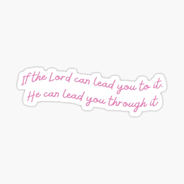 Item preview, Leading with the Lord - Quote designed and sold by MagnoliaLamb.