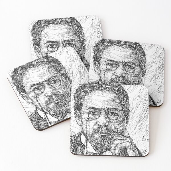 Item preview, ANTON CHEKHOV ink portrait .2 designed and sold by lautir.