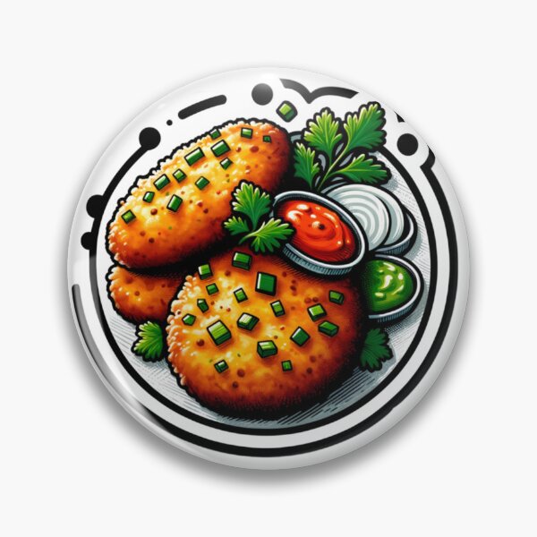 Item preview, Spicy Aloo Tikki Indian Street Food designed and sold by ShaikTalatAziz.