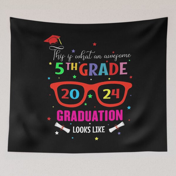 Item preview, this is what an awesome 5th grade 2024 graduate looks like funny graduate  designed and sold by limanol.