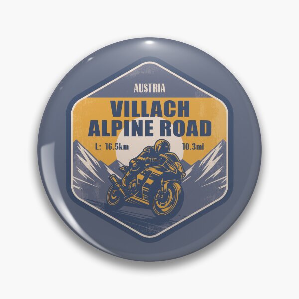 Artikelvorschau, Villacher Alpenstraße Österreich Motorradfahren Berg Design entworfen und verkauft von CynthiaGraphics.