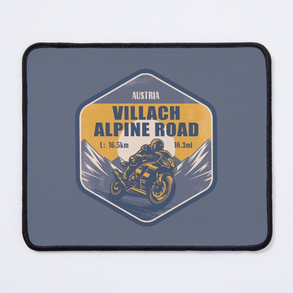 Item preview, Villach Alpine Road Austria Motorcycling Mountain Design designed and sold by CynthiaGraphics.