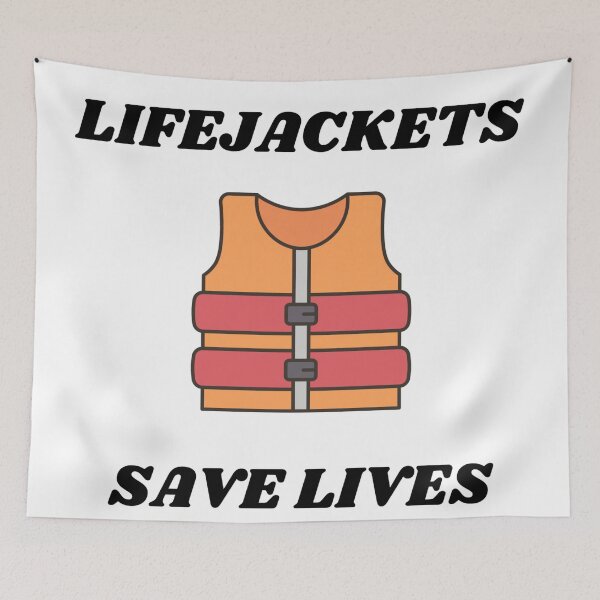 Item preview, Lifejackets Save Lives designed and sold by techtrinket.