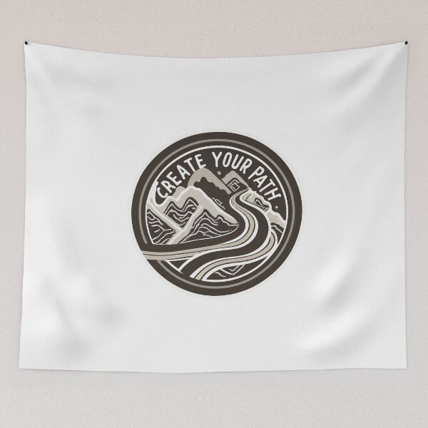 Item preview, Create Your Path - Climber's Topographic Route designed and sold by NiftyWrx.