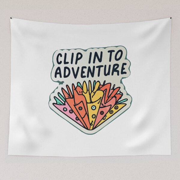 Item preview, Clip In to Adventure - Rock Climbing Quickdraws designed and sold by NiftyWrx.
