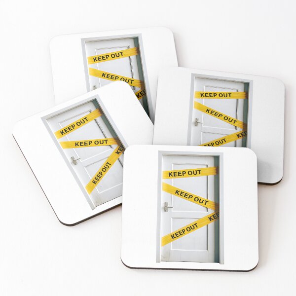 Item preview, Keep Out Police Taped Door designed and sold by SideKickCreates.
