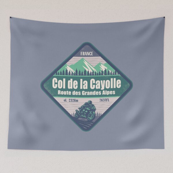 Item preview, Col de la Cayolle France Motorcycling Mountain Design designed and sold by CynthiaGraphics.