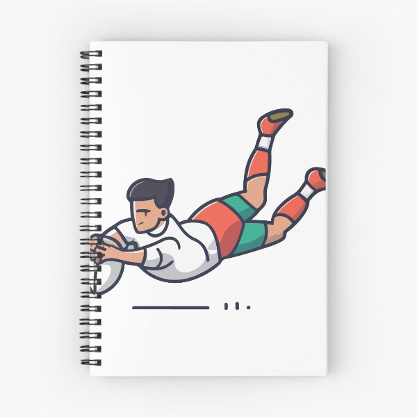Item preview, Dynamic Rugby Player Try Dive Sticker designed and sold by NiftyWrx.