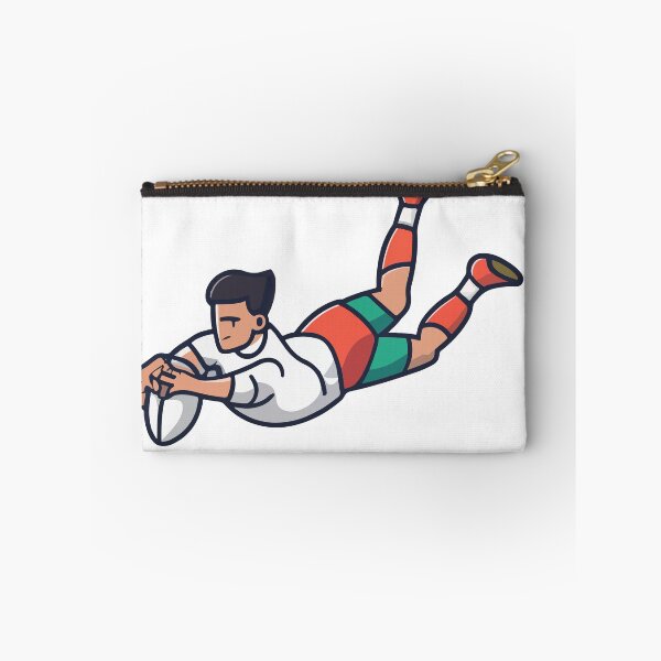 Item preview, Dynamic Rugby Player Try Dive Sticker designed and sold by NiftyWrx.