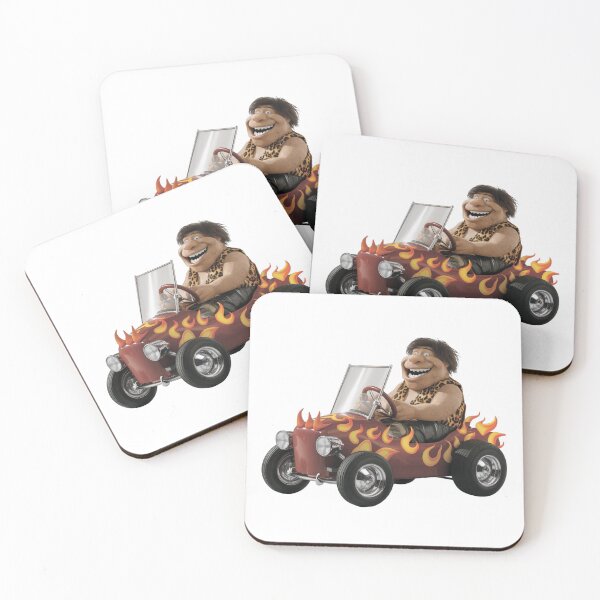 Item preview, Caveman in a car designed and sold by MagelliShop.