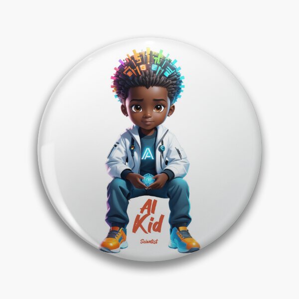 Item preview, AI Kid Scientist - Futuristic Digital Art designed and sold by KriticalDesigns.