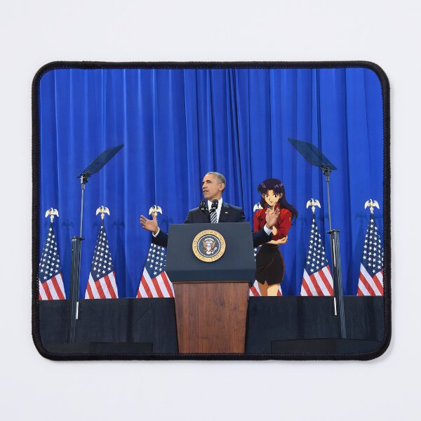 Item preview, Misato Katsuragi and Barack Obama designed and sold by 1qht.