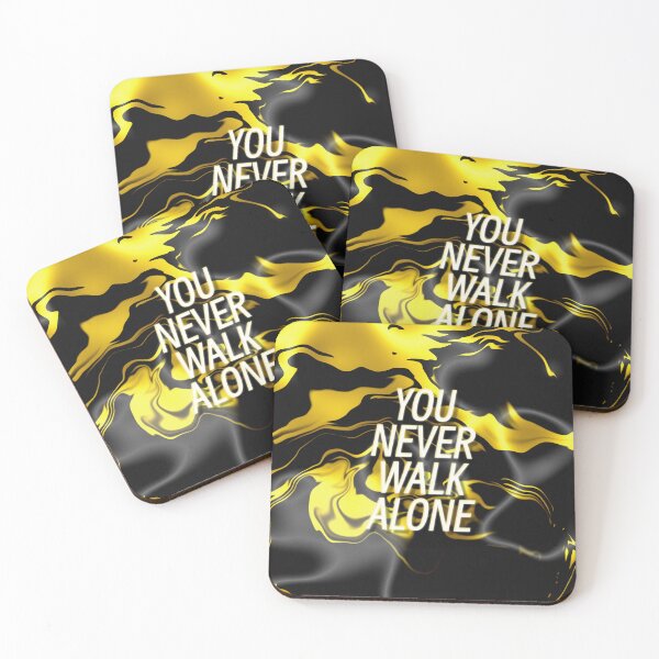 Item preview, You Never Walk Alone | Black Yellow Silk Design designed and sold by WarmlyArts.