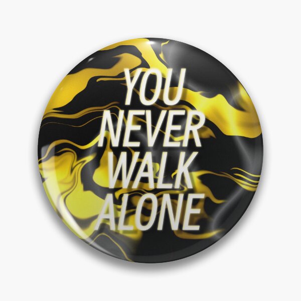 Item preview, You Never Walk Alone | Black Yellow Silk Design designed and sold by WarmlyArts.