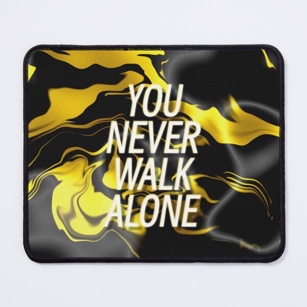 Item preview, You Never Walk Alone | Black Yellow Silk Design designed and sold by WarmlyArts.