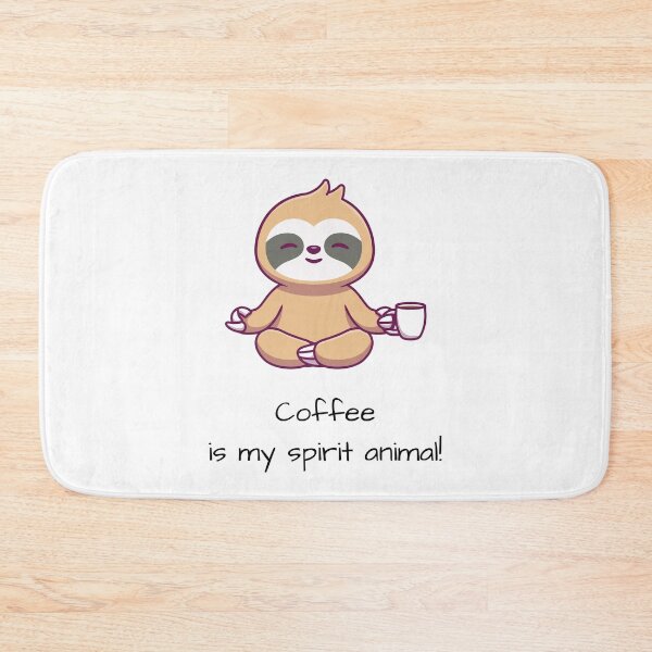 Item preview, COFFEE IS MY SPIRIT ANIMAL | SLOTHING  designed and sold by MUDUGAMU.