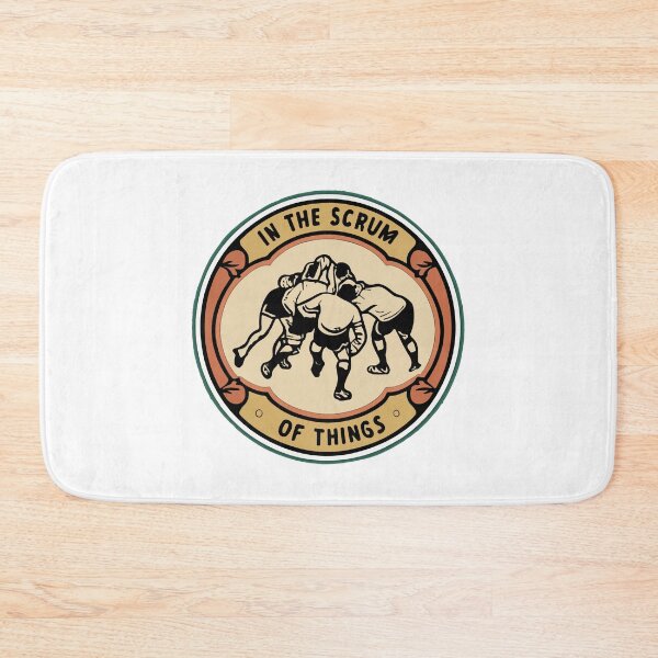 Item preview, Vintage Rugby Scrum Silhouette - In the Scrum of Things designed and sold by NiftyWrx.