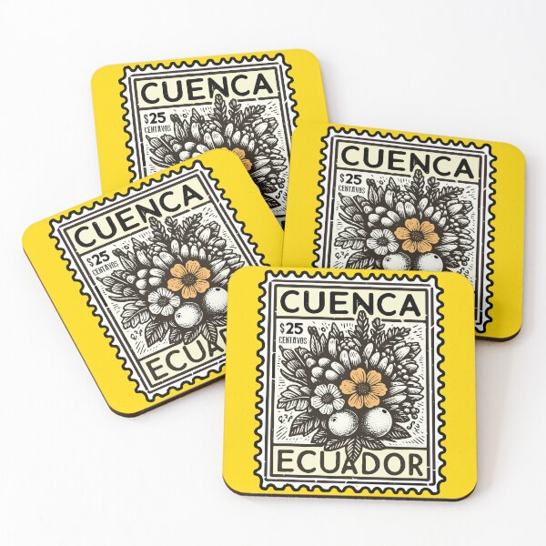 Item preview, Vintage Postage Stamp Flores Cuenca, Ecuador designed and sold by by helaenrose.