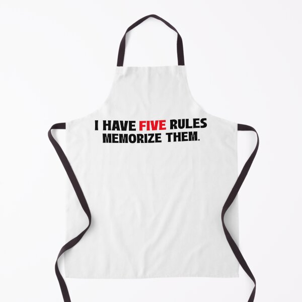 Item preview, I Have 5 Rules. Memorize Them. designed and sold by ZenStitchMotifs.