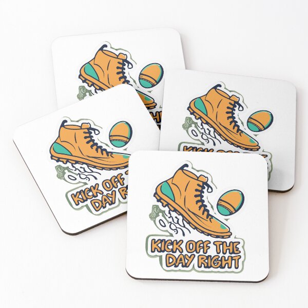 Item preview, Rugby Boot and Ball 'Kick Off The Day Right' designed and sold by NiftyWrx.