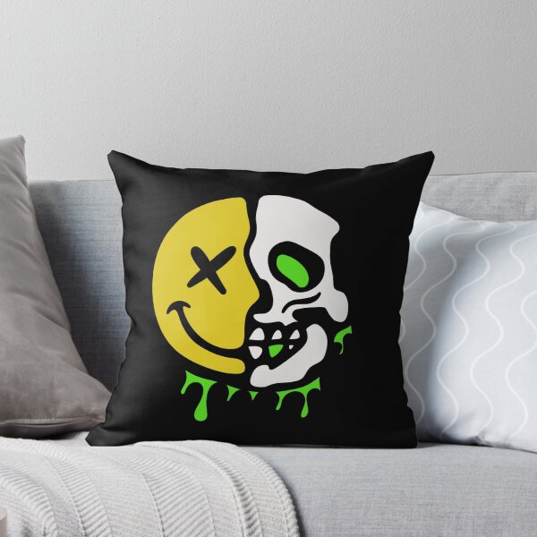 Artikelvorschau, Trippy Skull ästhetisches Smiley-Gesicht entworfen und verkauft von ZillyDesign99.
