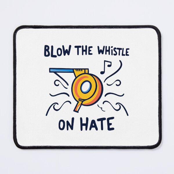 Item preview, Blow the Whistle on Hate - Rugby Advocacy Illustration designed and sold by NiftyWrx.