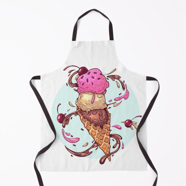 Item preview, Ice cream cone with a cherry on top designed and sold by Miska-art.