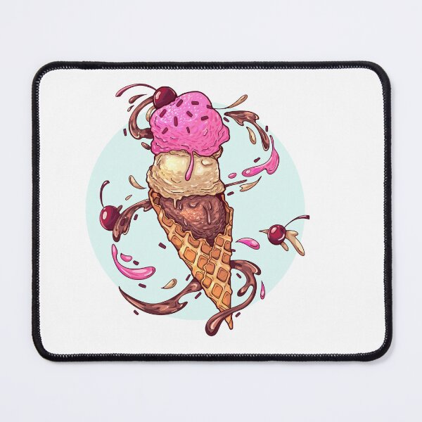 Item preview, Ice cream cone with a cherry on top designed and sold by Miska-art.