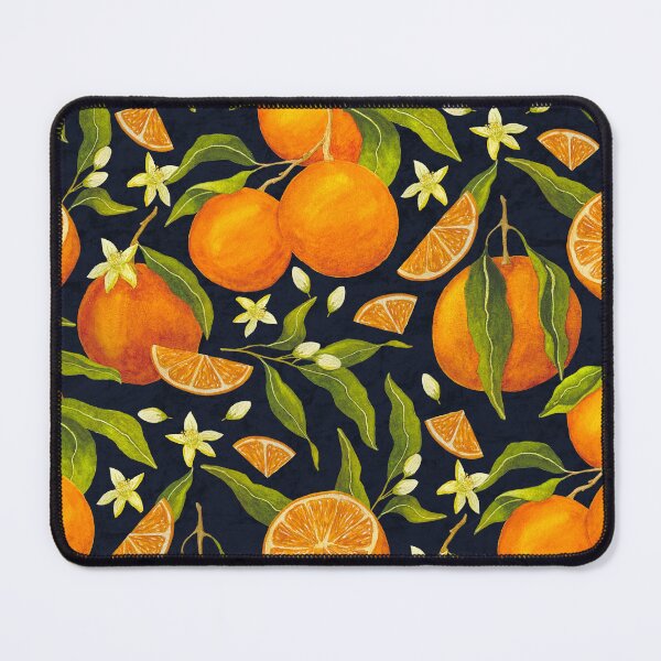 Item preview, Hand painted vintage style botanical watercolor oranges Pattern designed and sold by Jackies-art.