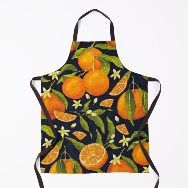 Item preview, Hand painted vintage style botanical watercolor oranges Pattern designed and sold by Jackies-art.