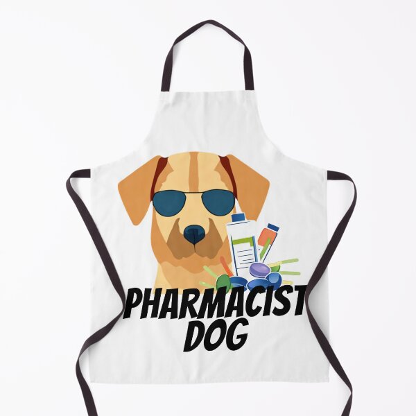 Item preview, pharmacist dog designed and sold by Maker Magia.