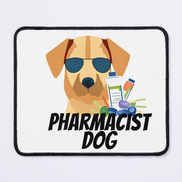 Item preview, pharmacist dog designed and sold by Maker Magia.