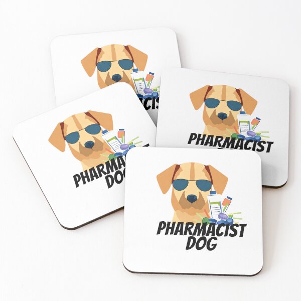 Item preview, pharmacist dog designed and sold by Maker Magia.