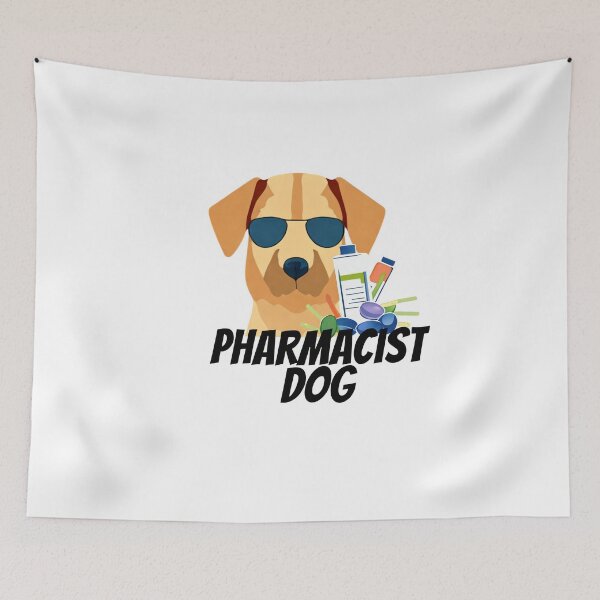 Item preview, pharmacist dog designed and sold by Maker Magia.