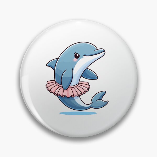 Item preview, Ballerina Dolphin in Tutu - Cute and Whimsical Animal designed and sold by Akioos.