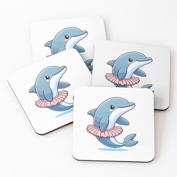 Item preview, Ballerina Dolphin in Tutu - Cute and Whimsical Animal designed and sold by Akioos.