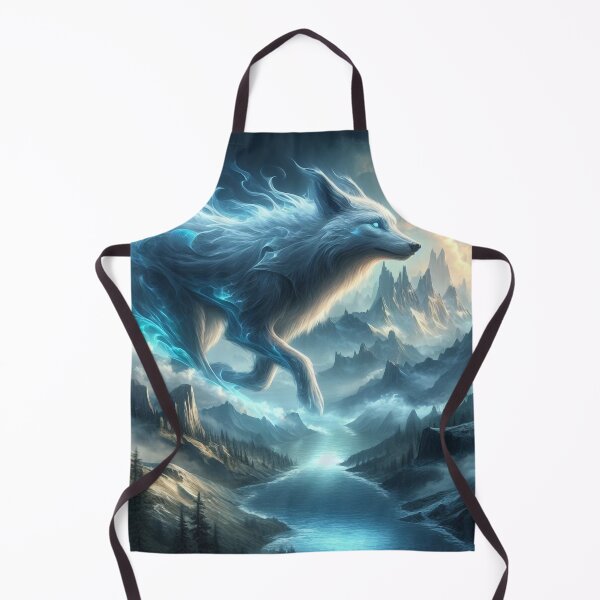 Item preview, Wolf, river, trees designed and sold by Redbdon.